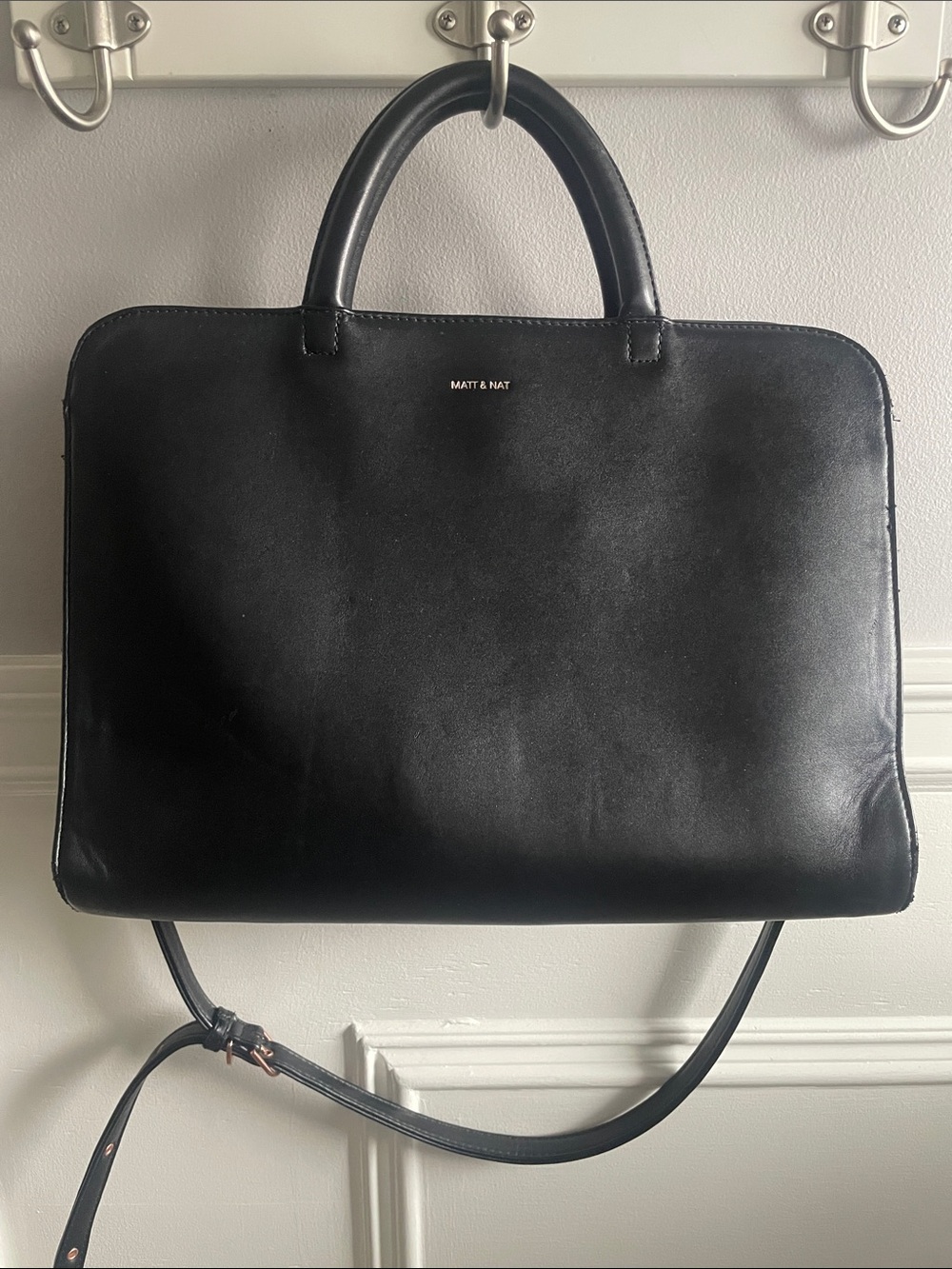 Matt & Nat smooth vegan leather Satchel bag